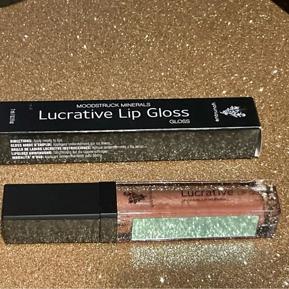 Mini Gloss Younique Lucrative - Effet Brillant Et Scintillant - Format De Voyage - Neuf